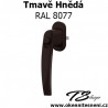 Okenni klika Victory s tlačítkem Tmavě Hnědá RAL 8077