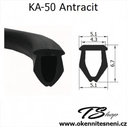 Vyplnění montážní drážky na kování KA-50 Antracit
