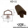 Těsnění pro dveří KD-11 Hnědá