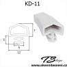 Těsnění pro dveří KD-11 Bílé