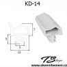 Těsnění pro dveří KD-14 Bílé
